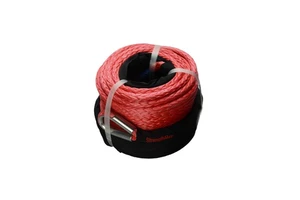 JINLI 12V Electric Winch Rope 50FT Synthetic Cable, Heavy-Duty 27,000Lbs Pulling Capacity for 4x4 Off-Road/UTV/Trailer Recovery