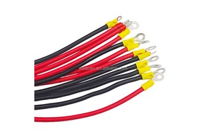 Factory Price Solar Custom Car Marine Flexible Pure Copper Silicone Battery Wire Cable 25mm2 35mm 2 4 6AWG Terminal Assembly Set