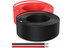 Hot Sales 10 AWG High Voltage XLPE Insulated Industrial Solar Cable Tinned Copper Wire for Solar Panel