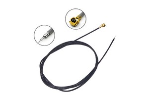 6 12 Inch Length Antenna Extension Coaxial Cable Black Color 1.13mm Ipx I Plug Cable