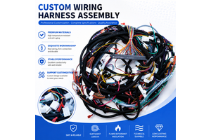 Wholesale Custom Highly Complex Industrial Control Wire Harness Braided Sleeve Cable Assembly for Power Distribution