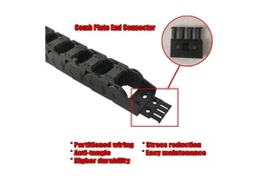 Yodel High Quality 25*38 Guide De Cable Lectrique Hose Protector PA66 Cable Carrier Energy Drag Chain With Comb Connector