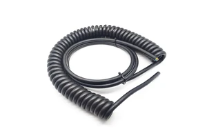 Factory Supply Black Matte Spring Line Multi-core Spiral Slingshot Cable for Internal Electrical Equipment Power Transmission