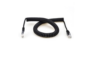 RJ45 Network LAN Cat6e Cable Spring Curly Spiral Cord Coiled Ethernet Patch Cable