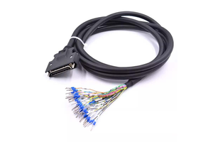 Double Shielded SCSI 50 Pin Servo Cable PVC High Frequency EMI Shielding /RoHS Compliant Industrial Automation Yaskawa Control