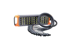 Customized 5m~50m 32ch XLR/6.5mm Braid Shielded PVC Jacket Audio Snake Cable with Stage Box for Projector/Monitor/Speaker