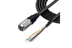 HR25-7TP-8S Hirose 8-Pin Solid Push-Pull Female High-Flex Copper Conductor PVC Insulation I/O Power Trigger Cable Industrial