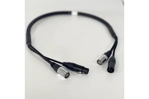 ABCCABLS Cat6 XLR + RJ45 Combo Cable 2-in-1 DMX/Audio & Ethernet Black Copper Twin Cable for Stage Lighting & Live Sound
