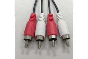 2V2 RCA A/V Cable Male to Male Audio Video Cable for Home Theater/TV/Speaker