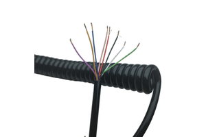 Spiral Spring Cable Industrial Auto Building Use Multi-Pin Male Female TPU PVC Insulation Copper Core Flame Retardant IP65