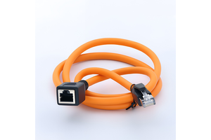 KRONZ High Flexible Industrial RJ45 Extension Cable Cat7 Cat8 Female to Male Screw Lock 10Gbps Shielded Network Cord
