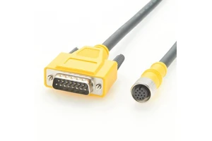 M12 to DB15 CCB-PWRIO-MOD Industrial PVC I/O Module Cable