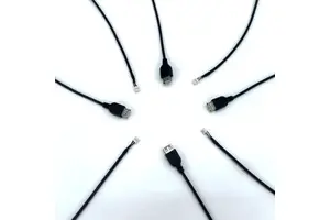 Industrial-Grade Gold Plated Copper Core PVC Insulated USB Female 6Pin Data Cable Assembly Customizable Length Electr... IATF 16