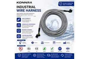 Industrial Machine Wire Harness Connector Cable Assembly Anti EMI Signal Power Cable For Control Cabinet