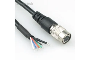 HR10A-7P-6P Hirose Connector to Open End I/O Cable