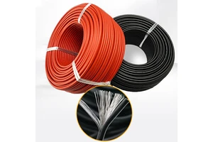 Hot selling 10 AWG DC 1500v photovoltaic solar cable 25mm red