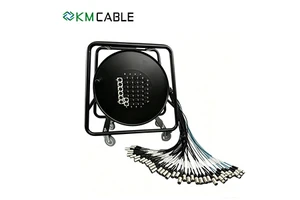 Multicore XLR Snake Cable Reel - 8/16/24/32 Channel Audio Cable Drum Reel for Professional Live Sound & Stage Applications