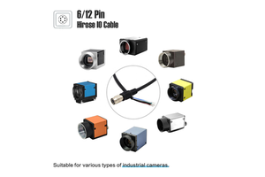 Hirose 6pin Power I/O Cable with PVC Jacket 1.5m 3m 5m Industrial Camera Compatible Aviation Connector