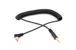 Photography Equipment Flexible Camera Sync Flash Cord Cable PC-3.5MM PC to 1/8" (3.5mm) for Studio