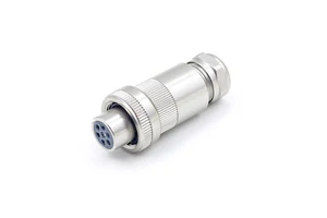 4pin 7pin servo proportional valves 6 + PE plug all Metal Female C14 cable connector