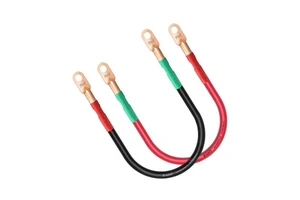 45cm 4AWG Battery Cable Pure Copper Power Cord With Terminals for Inverter, Automotive Battery Terminal Wire