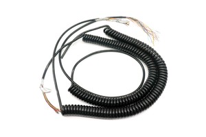 CNC Electronic Coiled Cable Wire 12 Core 14 Core 16 17 21core Spiral Spring Cable for CNC Handled Encoder