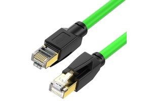 High Flex Cat6a Industrial Ethernet Cable Drag Chain Profinet SFTP Double Shielded Oil Abrasion Resistant for Servo Motor Robot
