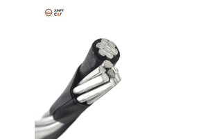 Low Voltage Aerial Bundle Cable Duplex Service Drop Overhead Wire Cable 2 4 6 Awg With AAC AAAC ACSR Neutral Messenger