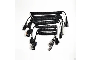 Factory Hot Sale Cable 7 Cord Spring Truck Cable Spiral 100m Extension Coiled Electrical Trailer Spiral Cable