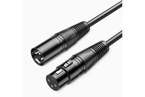 Durable Yuchen XLR Male to Female Microphone Cable Black ABS Material Balanced Audio Connection for Stage Performance Live Sound