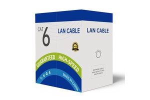 Spot Goods Cat6 Utp Ethernet Lan Cable 23awg CCA 4pr 305m Box Indoor for Industrial Camera Cctv System Ce Rohs Certified