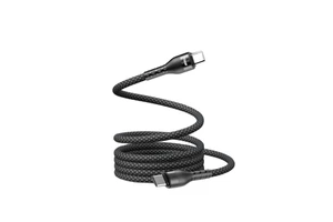 100W Magnetic Dual-Head Type-C Braided Nylon PD Super Fast Charging Data Cable for Camera & Earphone