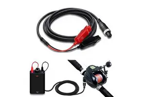0.5M 1M 2M 2.5M 3M 2Pin Fishing Reels Power Cord Cable Battery Connecting Line Fit for Shimano Daiwa Electric Fishing Reels