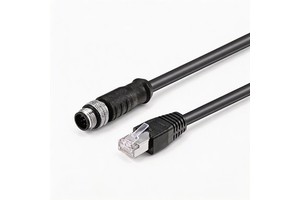 M12 8 Pin a Code to RJ45 Ethernet Cable Industrial Network Cable for Automation Equipment