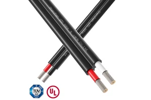 JZD TUV Approval DC PV Copper Power Twin Double Dual 2*2.5MM2 2*4MM2 2*10MM2 Elrctrical Solar Cable