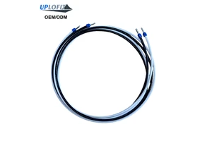 10AWG THHN Stranded Copper Battery Controller Cable 72'' Pair Wire Harness Nylon E6012 Blue Ferrule Terminals UPMF003 OEM/ODM