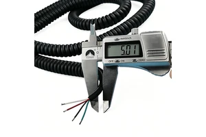 4x0.3mm2 Electrical Spiral Cable Spring Wire Coiled Cable Curly Flex Cables Trailer Wire