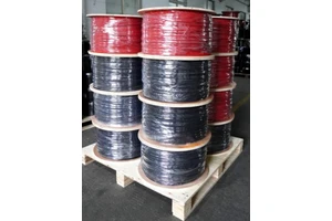 Waterproof Tinned Copper Solar Photovoltaic Electric Wire Power Cable H1Z2Z2-K 1x6.0mm2 Dc Solar Cable 6mm2