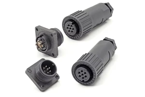 Customized Diwei Aviation Servo Hydraulic Valve Connector IP67 5pin Push-Pull Self-Latching Solder Termination Copper Alloy for