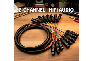 8 Channel XLR Snake Cable OFC Core Neutrik Style Connector Professional Stage Studio Audio Cable