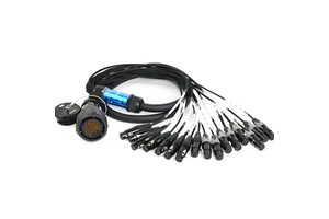 16-way Signal Multi-Route PVC Copper Conductor Audio Wiring Cable for Stage Mixing Console Information Box Loose Connection