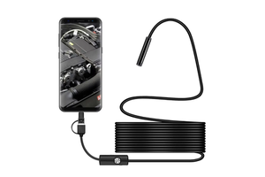 W400B High Resolution 720P CMOS Sensor 8mm 1M Hard Cable H.265 Cloud/NVR 1 Year Warranty 8LED USB Endoscope Light Source Mini