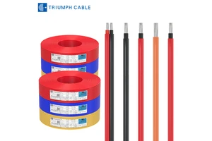 SOLAR CABLE 62930 2 4 6 8 10 12 14 MM Solar Electrical Wires H1z2z2-k Photovoltaic Cable 6mm2 TUV Dc Ac Cable Xlpe Solar Cable