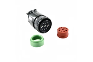 MS3106F-24-11S Waterproof Servo Power Line Connector Industrial Control Aviation Socket Copper Contact IP67 9-core 3000V