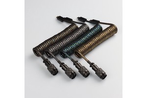 Spiral Cable Clock Spring Mechanical Keyboard Cable USB Charging Type C Braided Spiral Coiled Extension Portable Cable