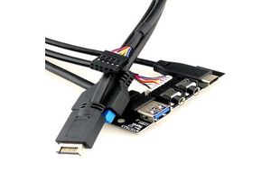 Factory Outlet PC Motherboard Cable With USB 3.0 TYPE-C HD Audio Ports I/O Board Internal Wire For Computers