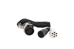 Best-selling China Manufacture Quality Spiral Cable With Nylon Trailer Plug 24V 7 Pin 15Pin With Spring