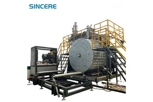 1200-2200 HDPE PP Hollow Wall Spiral Winding Automatic Pipe Extrusion Line Machine with Motor & Gearbox
