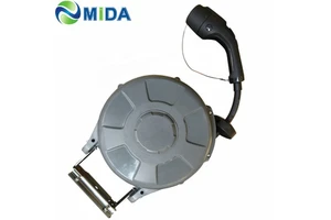 Retractable Reel Cable Reel With 32A Type1/type 2 Plug 5m Cable for EV Charger Station Indoor Use