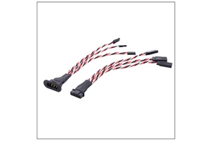 MPX 8Pin Golden Plated Connector Multi-Wires With Servo Extension Plug Male Femal 2/3 Wires for RC Model Glider Airplanes
